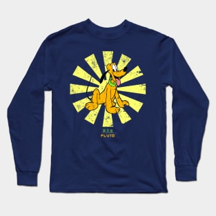 Pluto Retro Japanese Long Sleeve T-Shirt